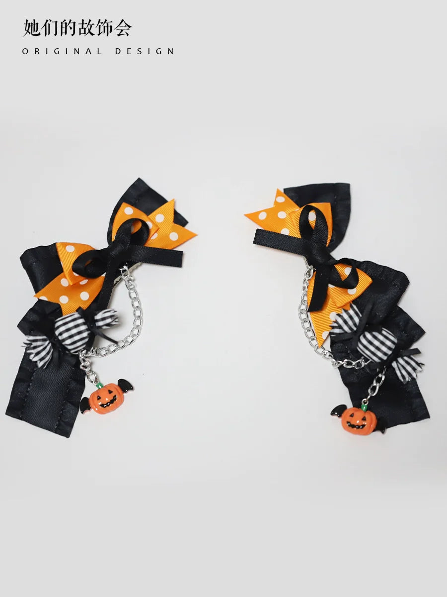 Halloween Pumpkin Bows